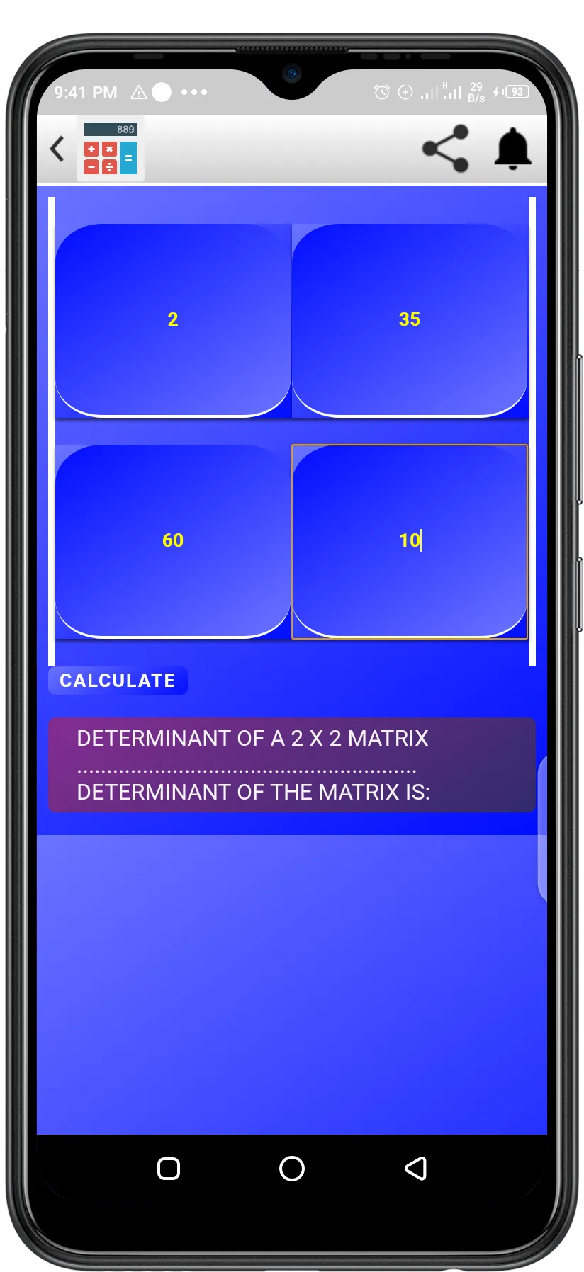 Matrix Calculator | Indus Appstore | Screenshot