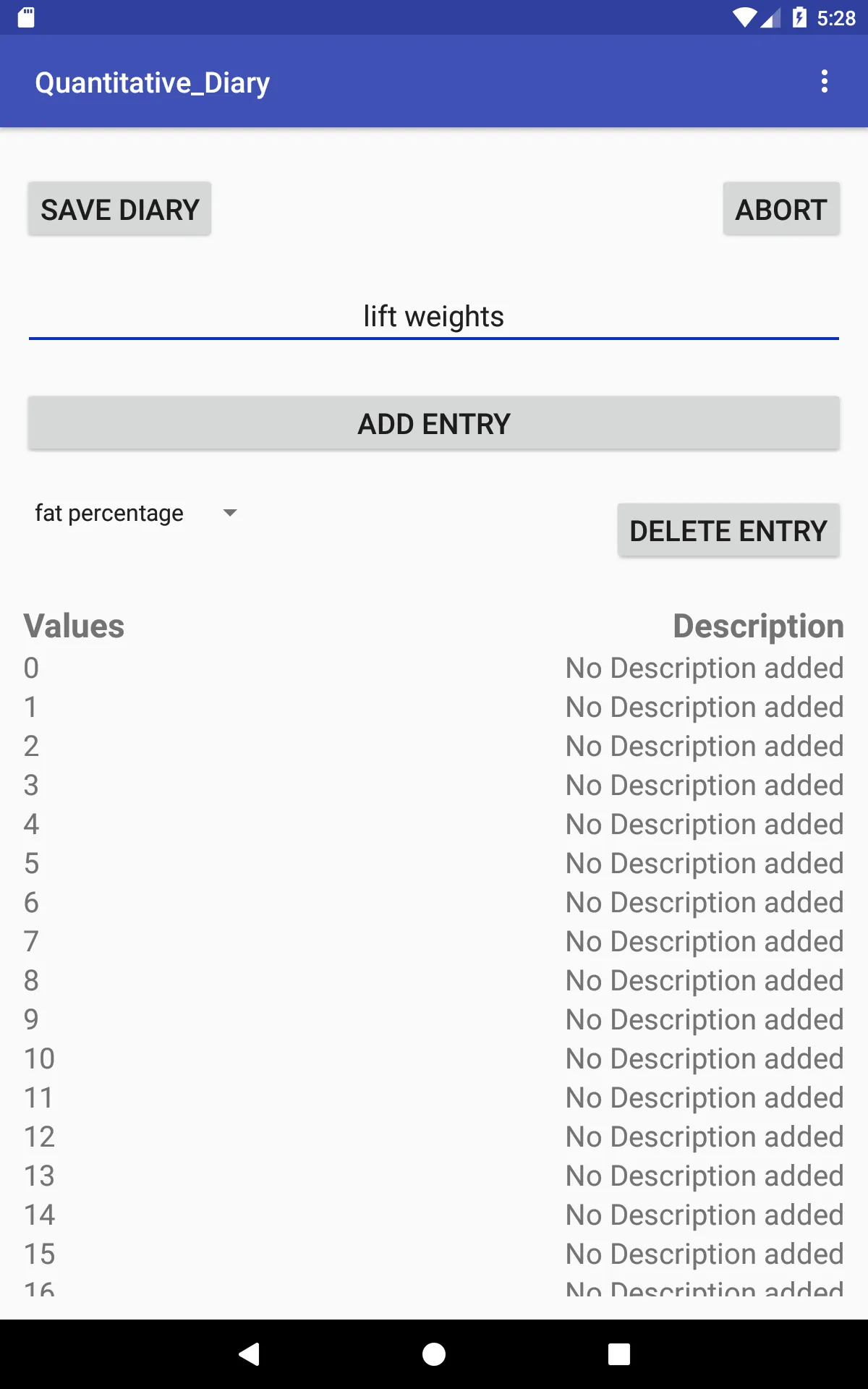 Quantitative Diary | Indus Appstore | Screenshot