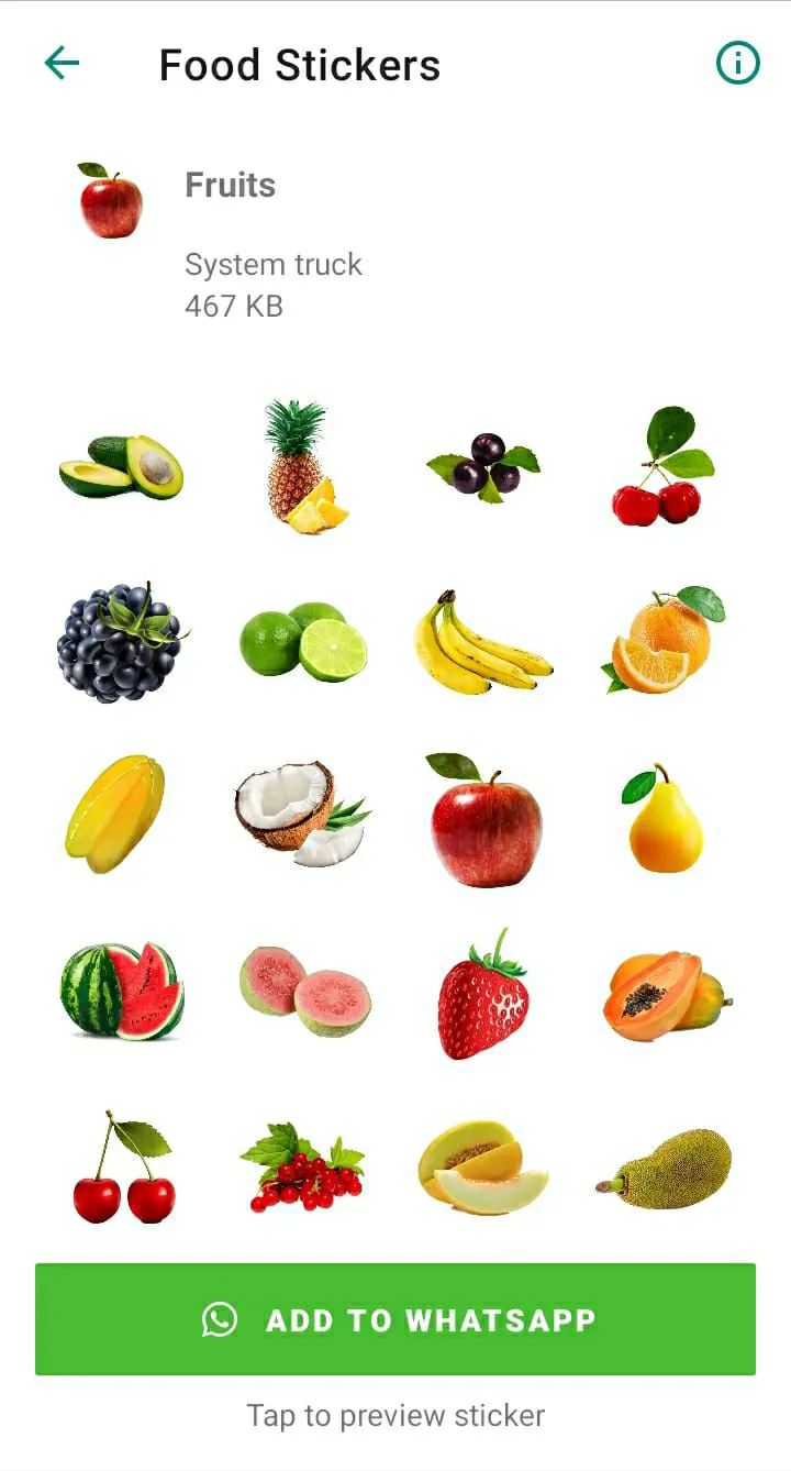 Food Stickers | Indus Appstore | Screenshot