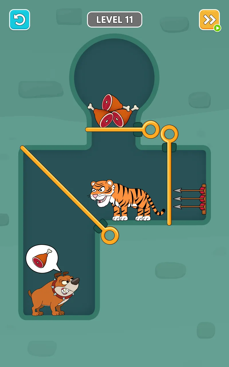 Feed The Animals-Pull Pin Save | Indus Appstore | Screenshot