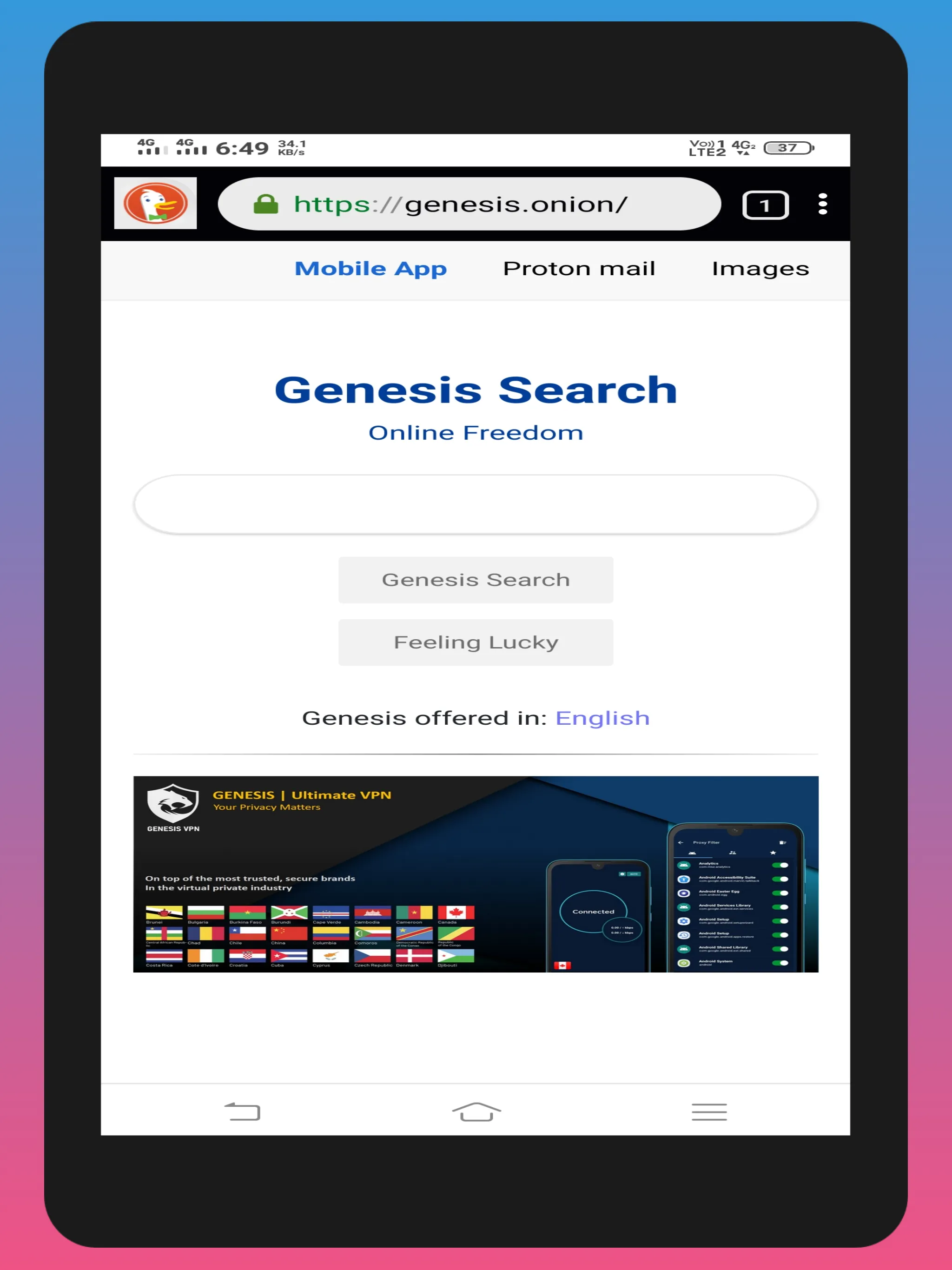 Dark Web Browser | Indus Appstore | Screenshot