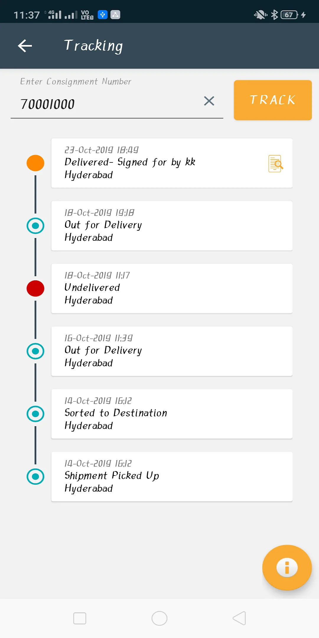 True Care | Courier Delivery S | Indus Appstore | Screenshot