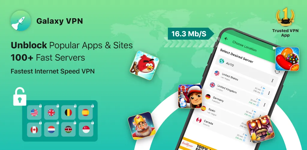 GalaxyVPN - Unlimited Fast VPN | Indus Appstore | Screenshot