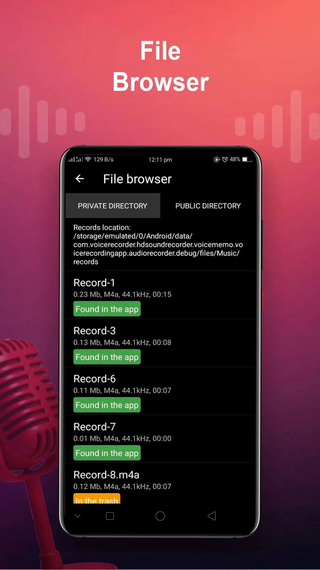 Voice Recorder – HD Sound | Indus Appstore | Screenshot