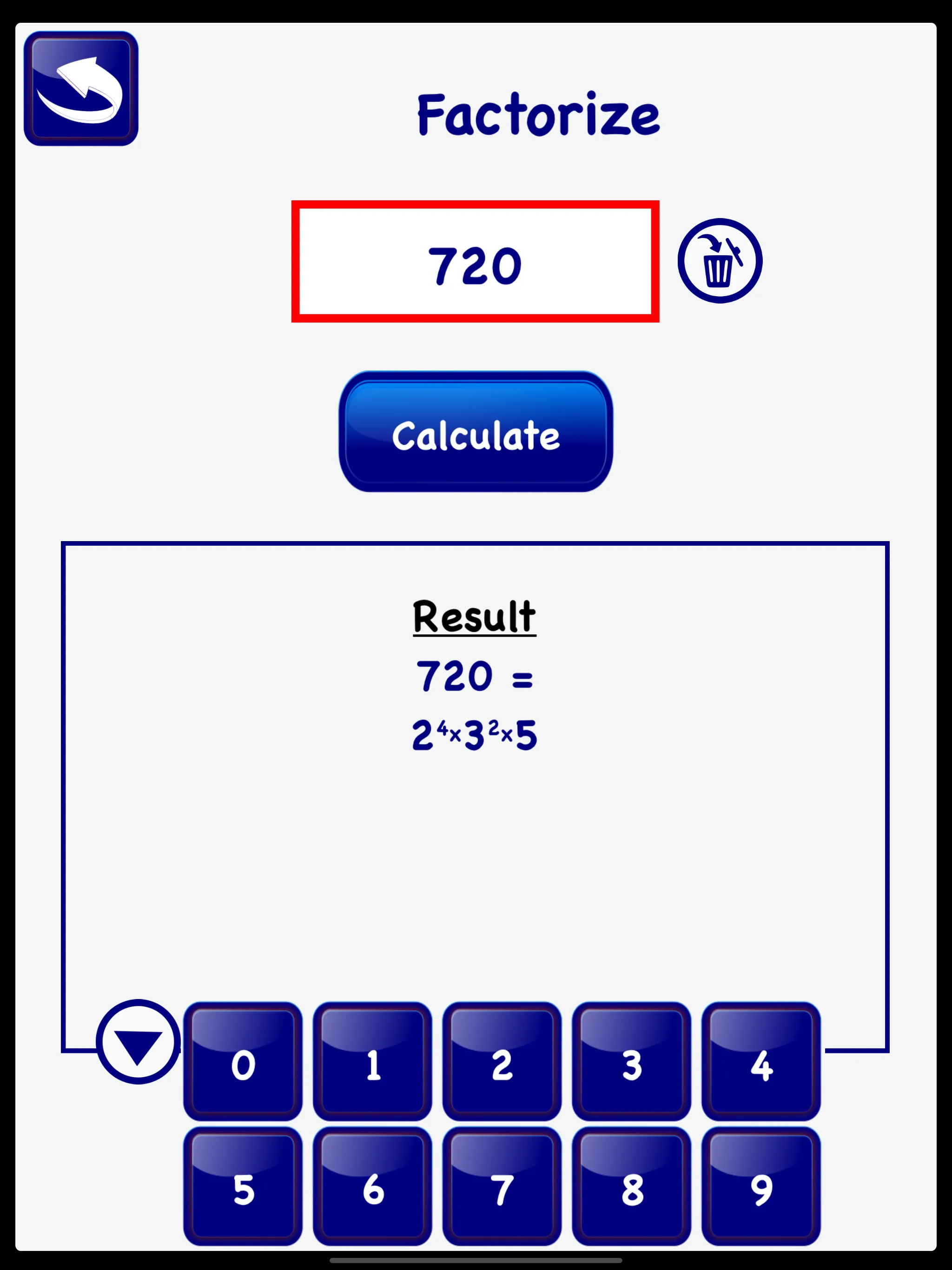 LCM GCD Calculator Prime Lite | Indus Appstore | Screenshot