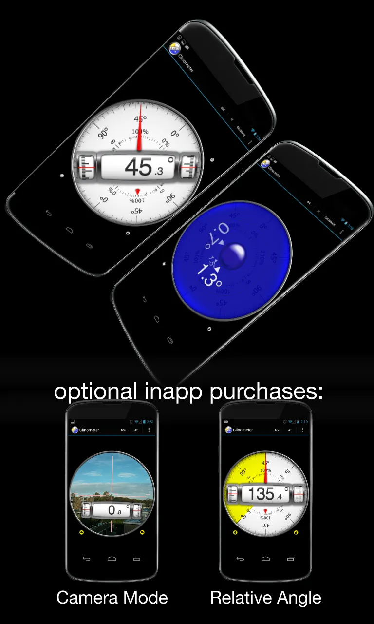 Clinometer  +  bubble level | Indus Appstore | Screenshot