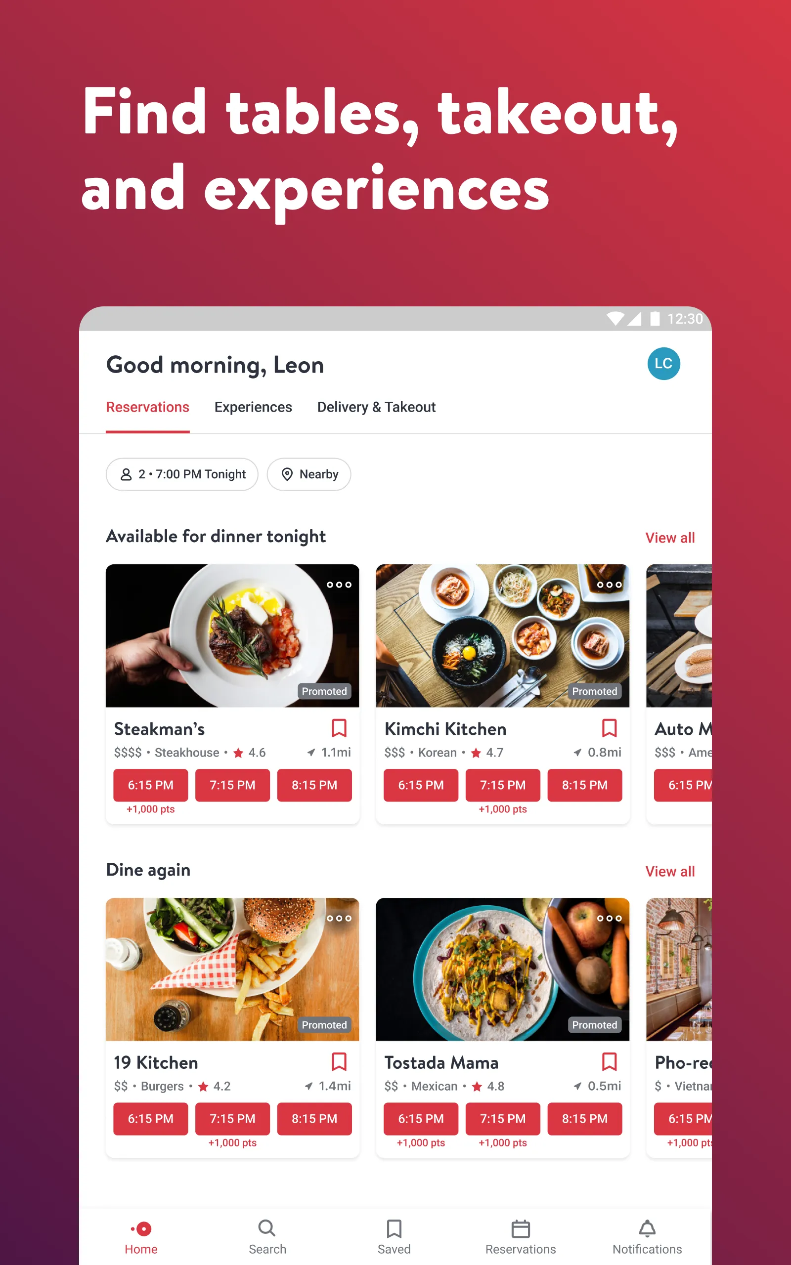 OpenTable | Indus Appstore | Screenshot