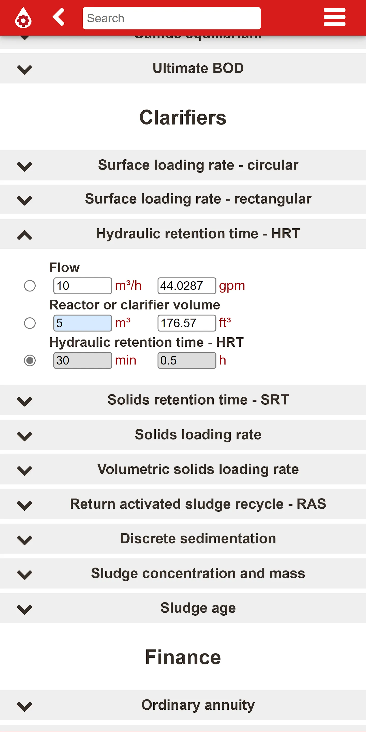 Plutocalc Water and Wastewater | Indus Appstore | Screenshot