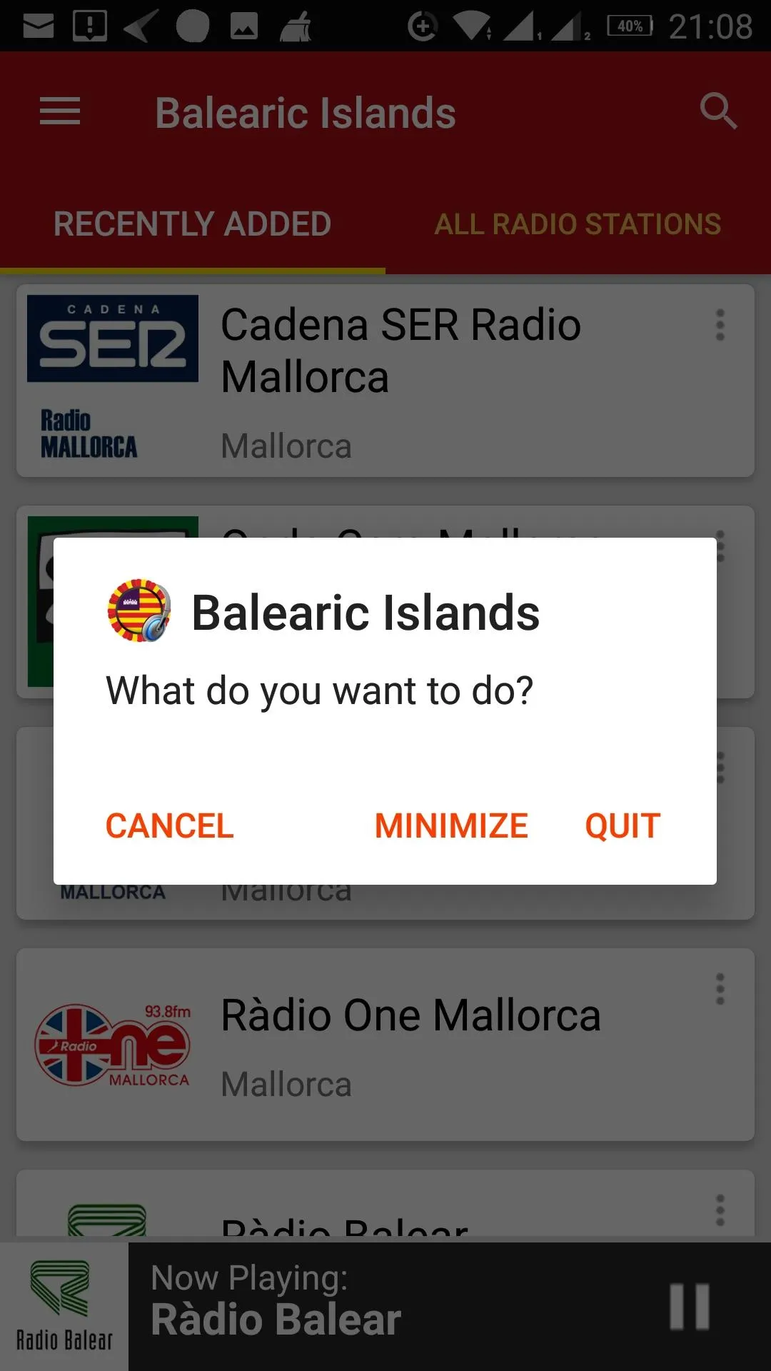 Balearic Islands Radio Station | Indus Appstore | Screenshot