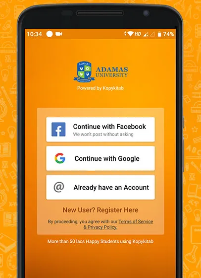 ADAMAS University (AU) Digital | Indus Appstore | Screenshot