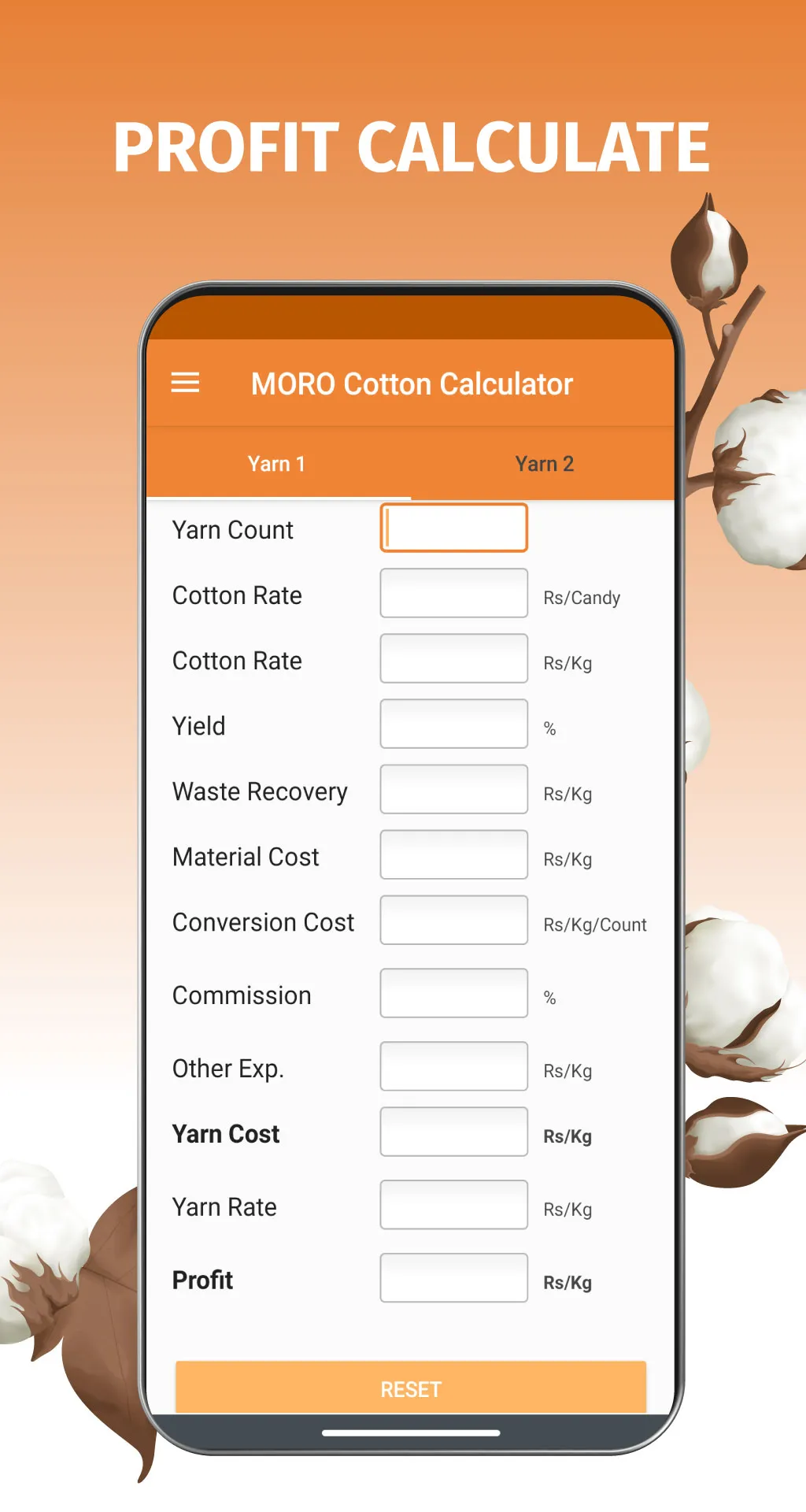 MORO Cotton Calculator | Indus Appstore | Screenshot