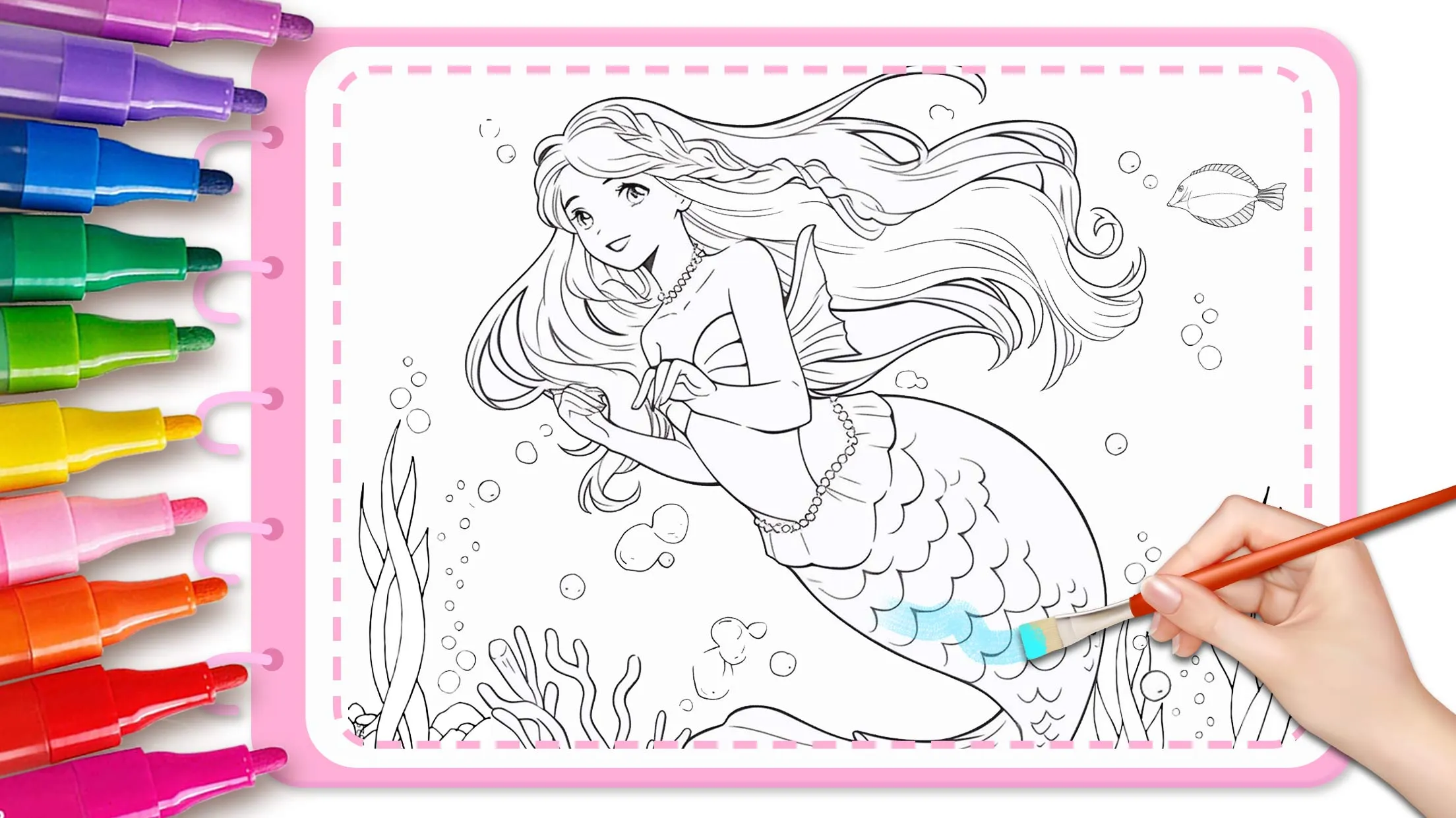 Mermaid Coloring:Mermaid games | Indus Appstore | Screenshot