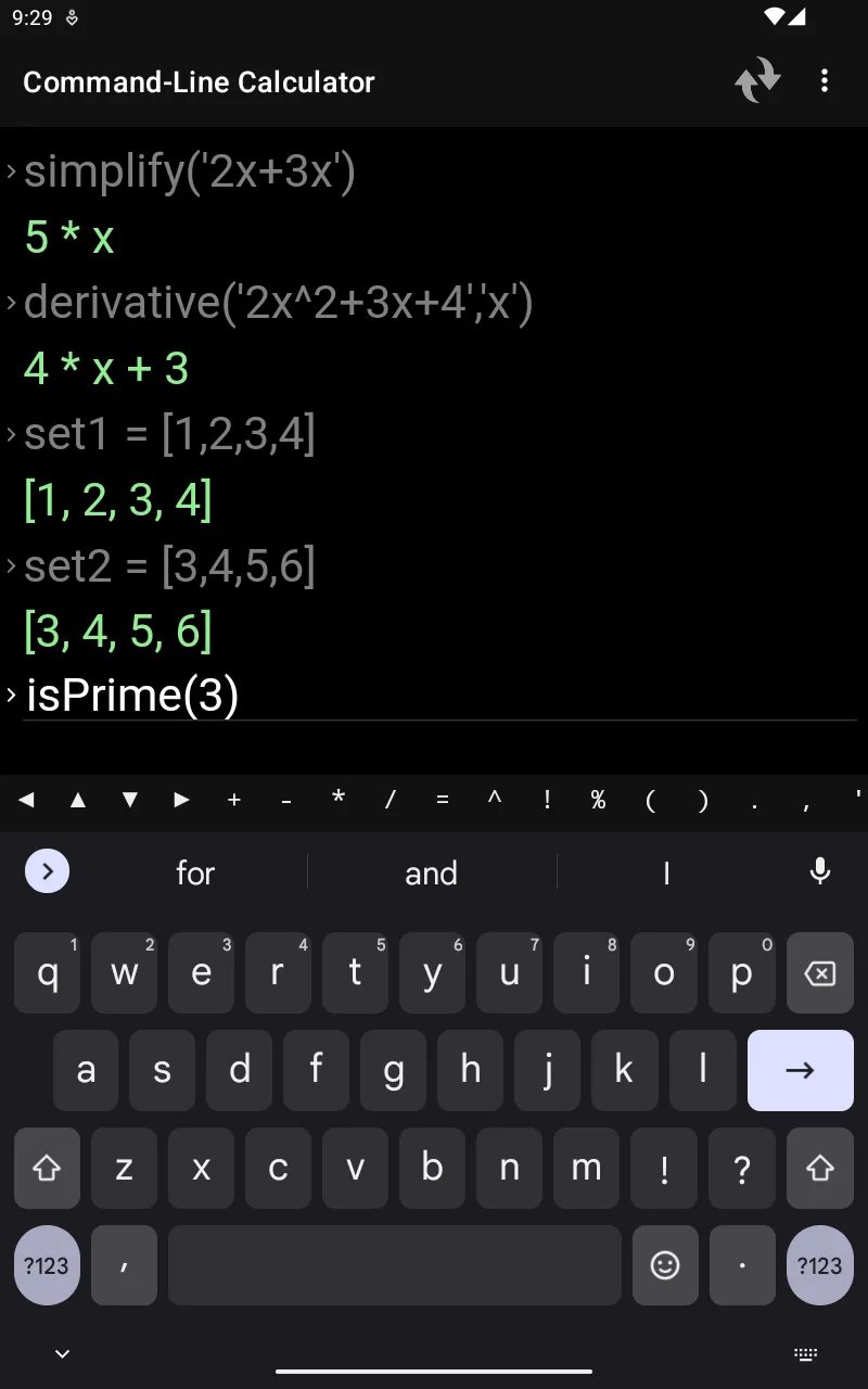 Command-Line Calculator | Indus Appstore | Screenshot