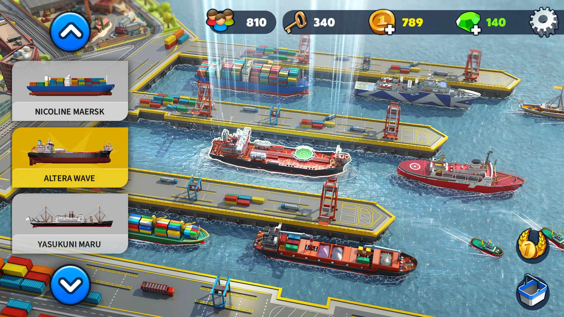 Port City: Ship Tycoon Games | Indus Appstore | Screenshot