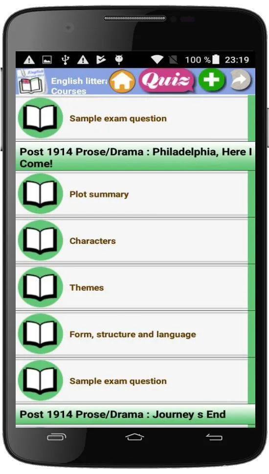 English litteratur-post 1914 p | Indus Appstore | Screenshot