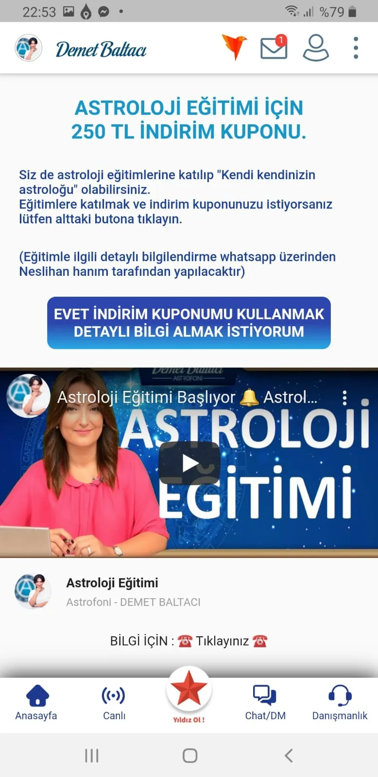 Demet Baltacı ile Astroloji | Indus Appstore | Screenshot