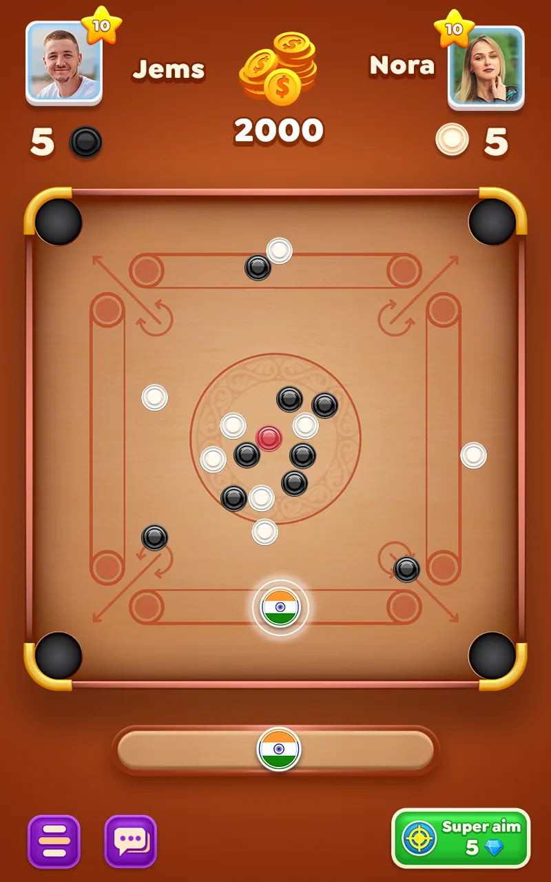 Carrom Cricket: Disc Pool Game | Indus Appstore | Screenshot