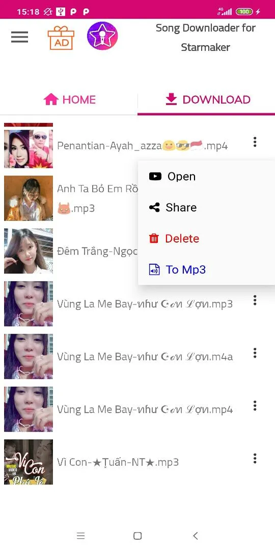 Download song for Starmaker | Indus Appstore | Screenshot