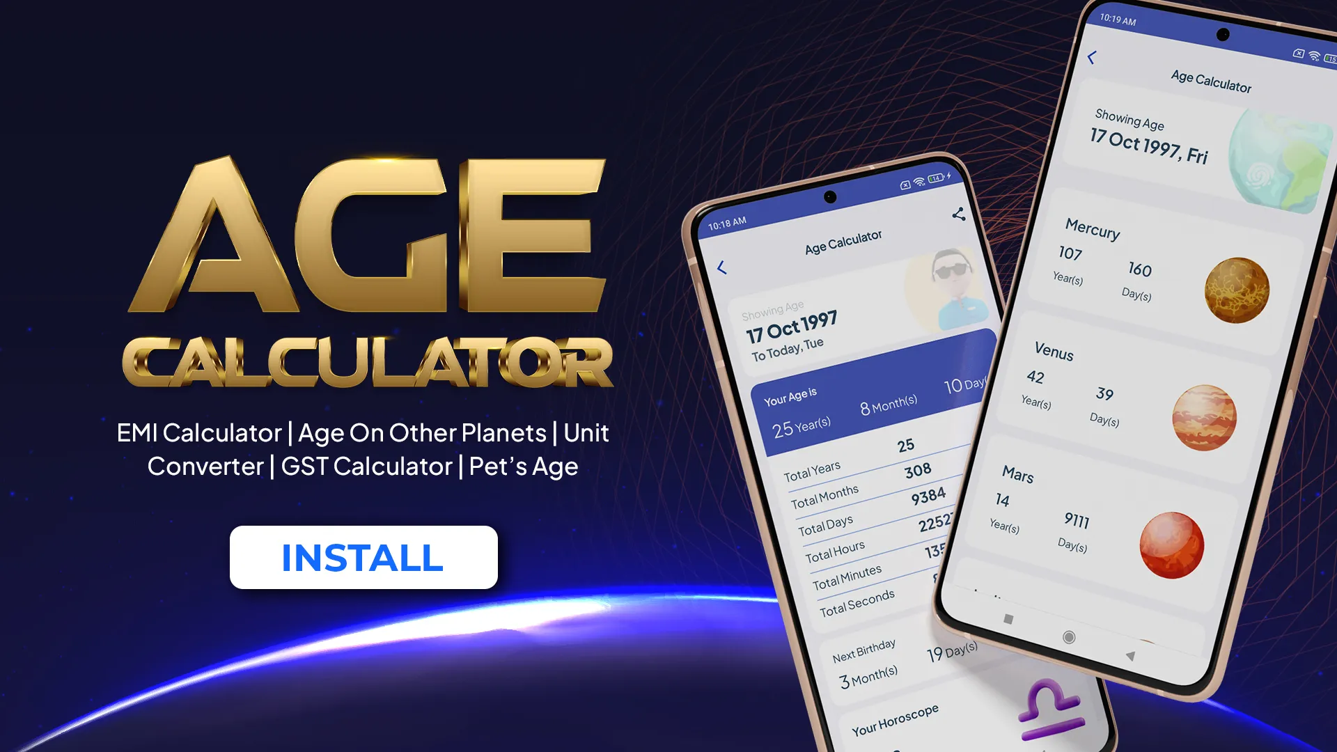 Age Calculator - Date of Birth | Indus Appstore | Screenshot