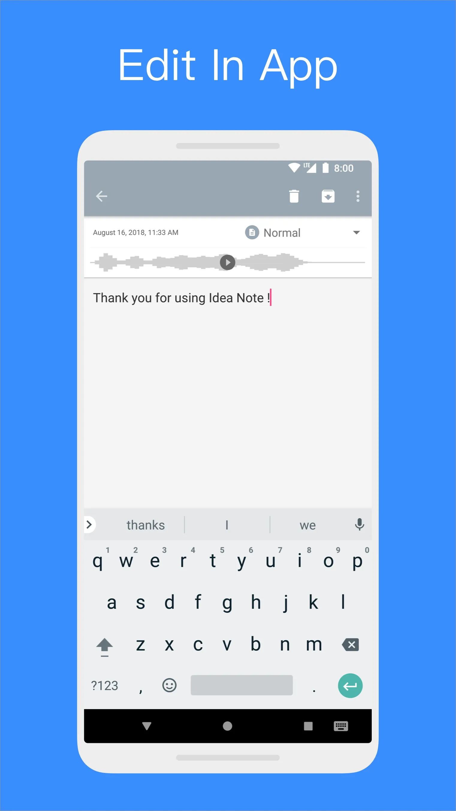 Idea Note-Floating Voice Note | Indus Appstore | Screenshot