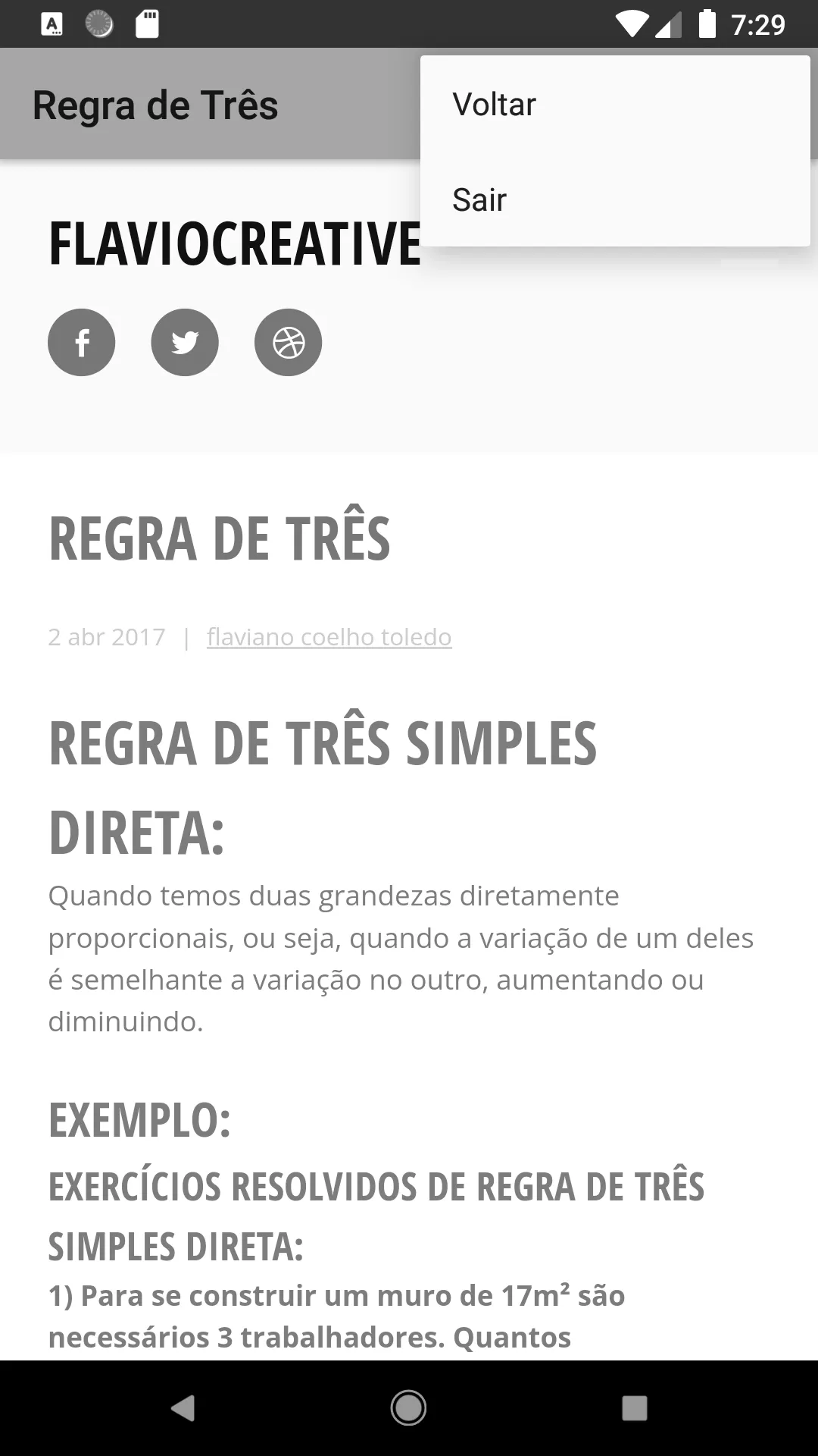 Regra de Três | Indus Appstore | Screenshot