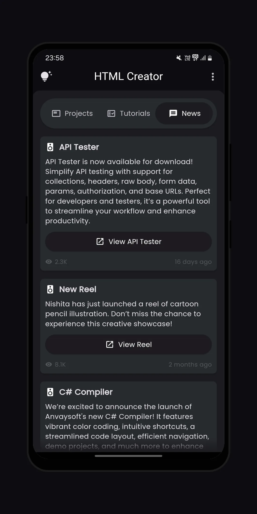HTML Creator | Indus Appstore | Screenshot