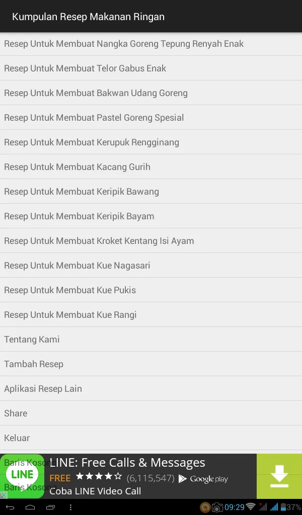 Kumpulan Resep Makanan Ringan | Indus Appstore | Screenshot