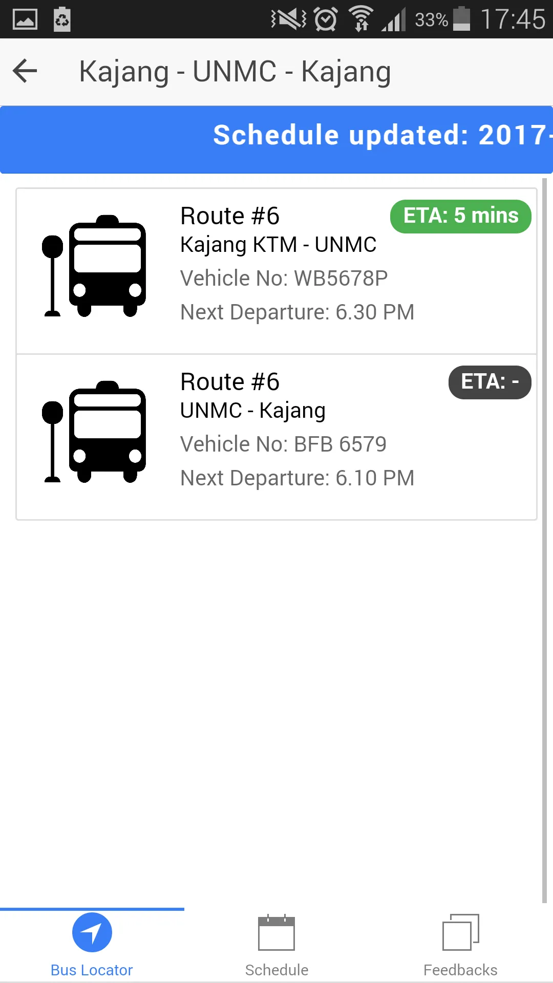 UNMC MyBus | Indus Appstore | Screenshot