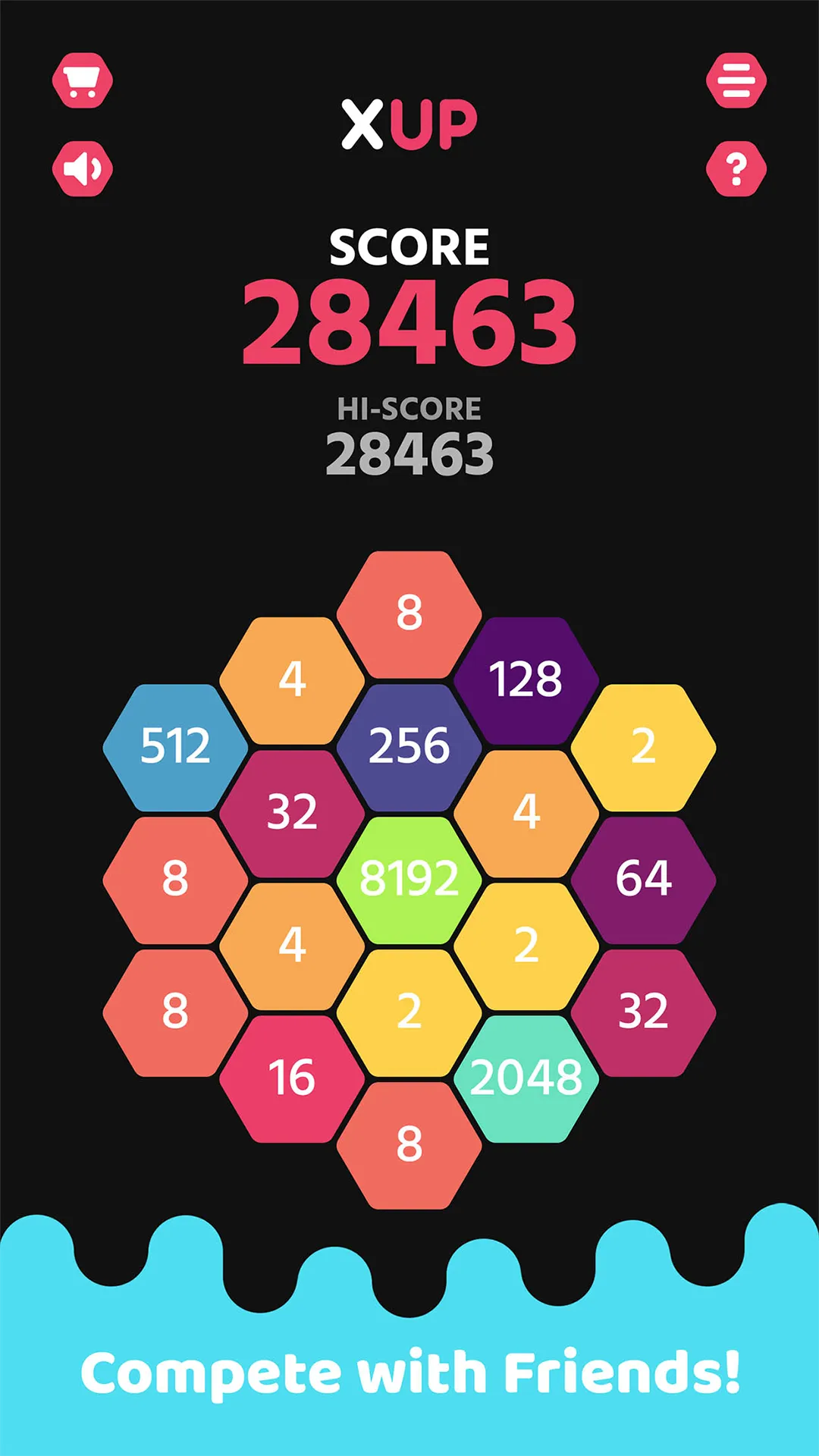 XUP - Hexa Sort 2048 Game | Indus Appstore | Screenshot