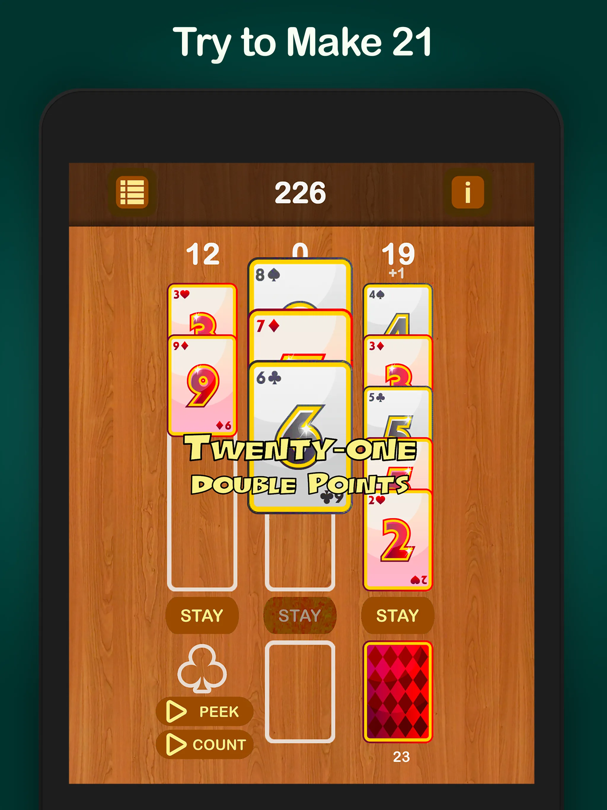 Puzzle 21 Blackjack Solitaire | Indus Appstore | Screenshot