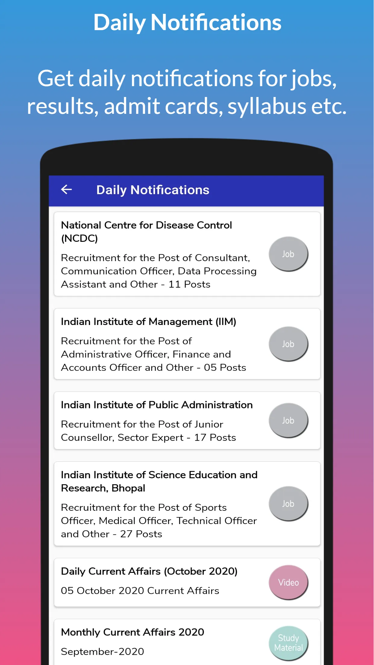 Sarkari Naukri: Govt Jobs Prep | Indus Appstore | Screenshot