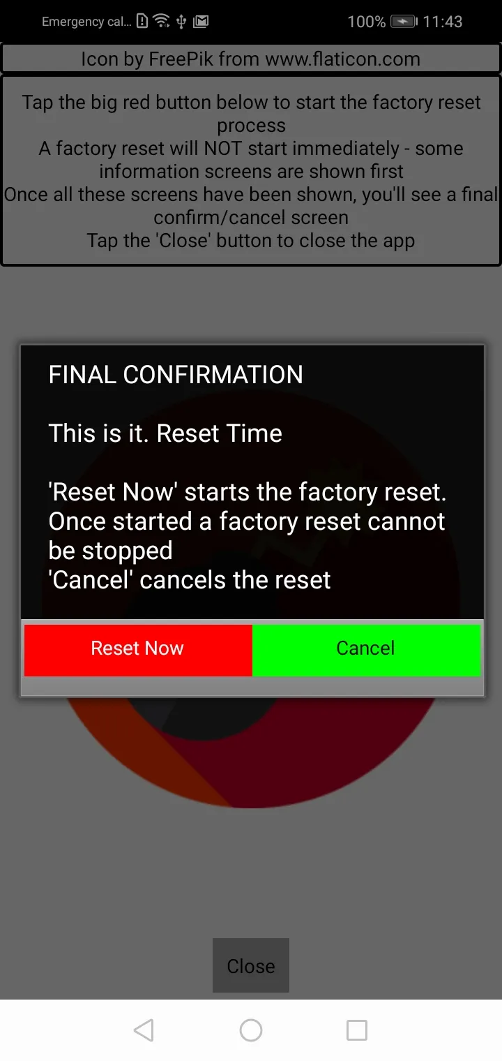 Fast Factory Reset | Indus Appstore | Screenshot