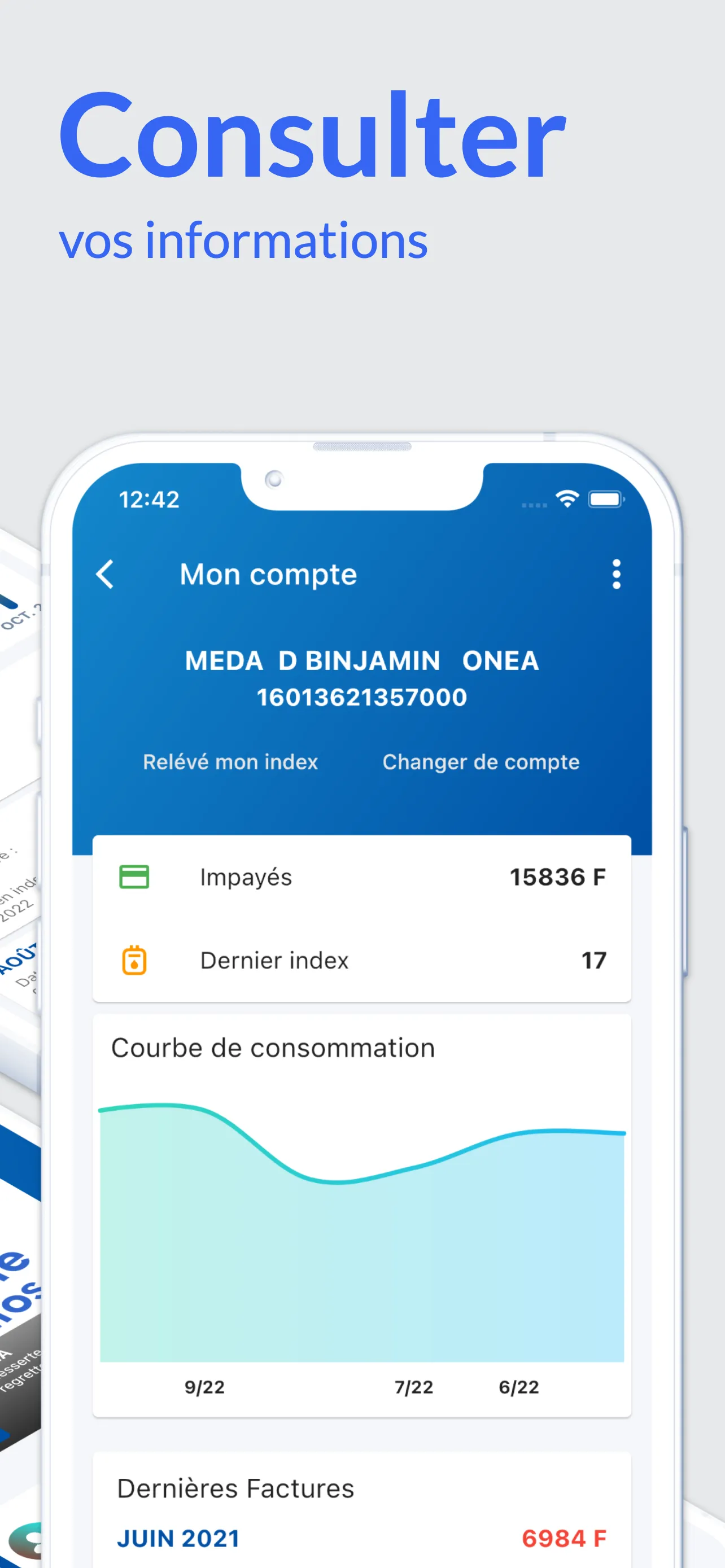 ONEA Clientèle | Indus Appstore | Screenshot