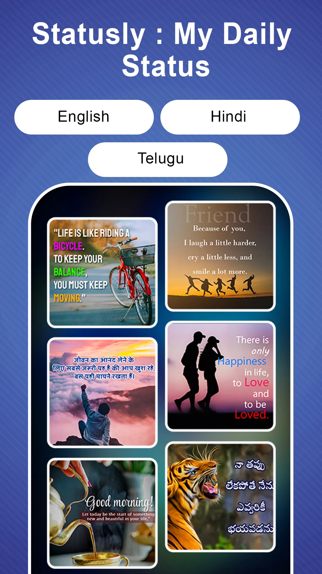 Statusly - Daily Status App | Indus Appstore | Screenshot