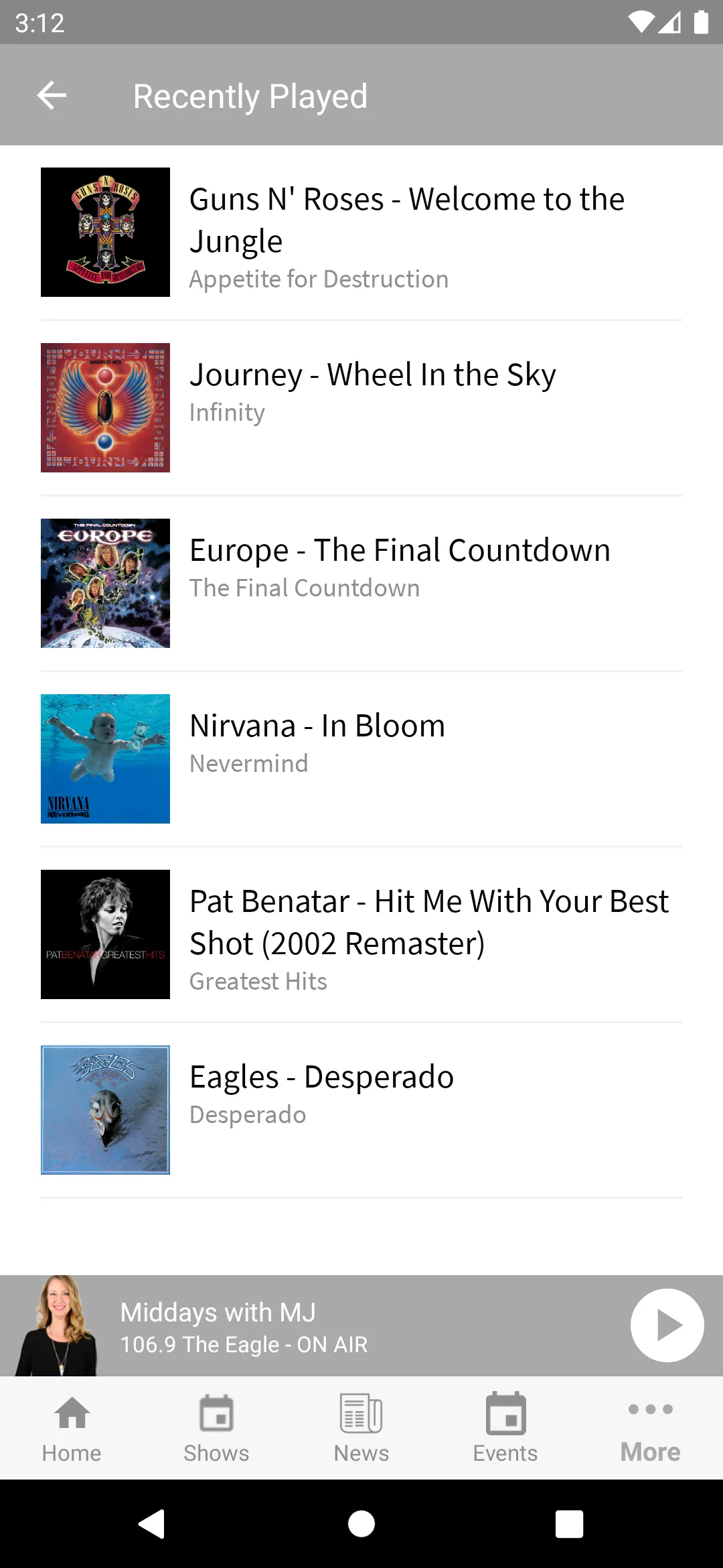 Classic Rock 106.9 | Indus Appstore | Screenshot