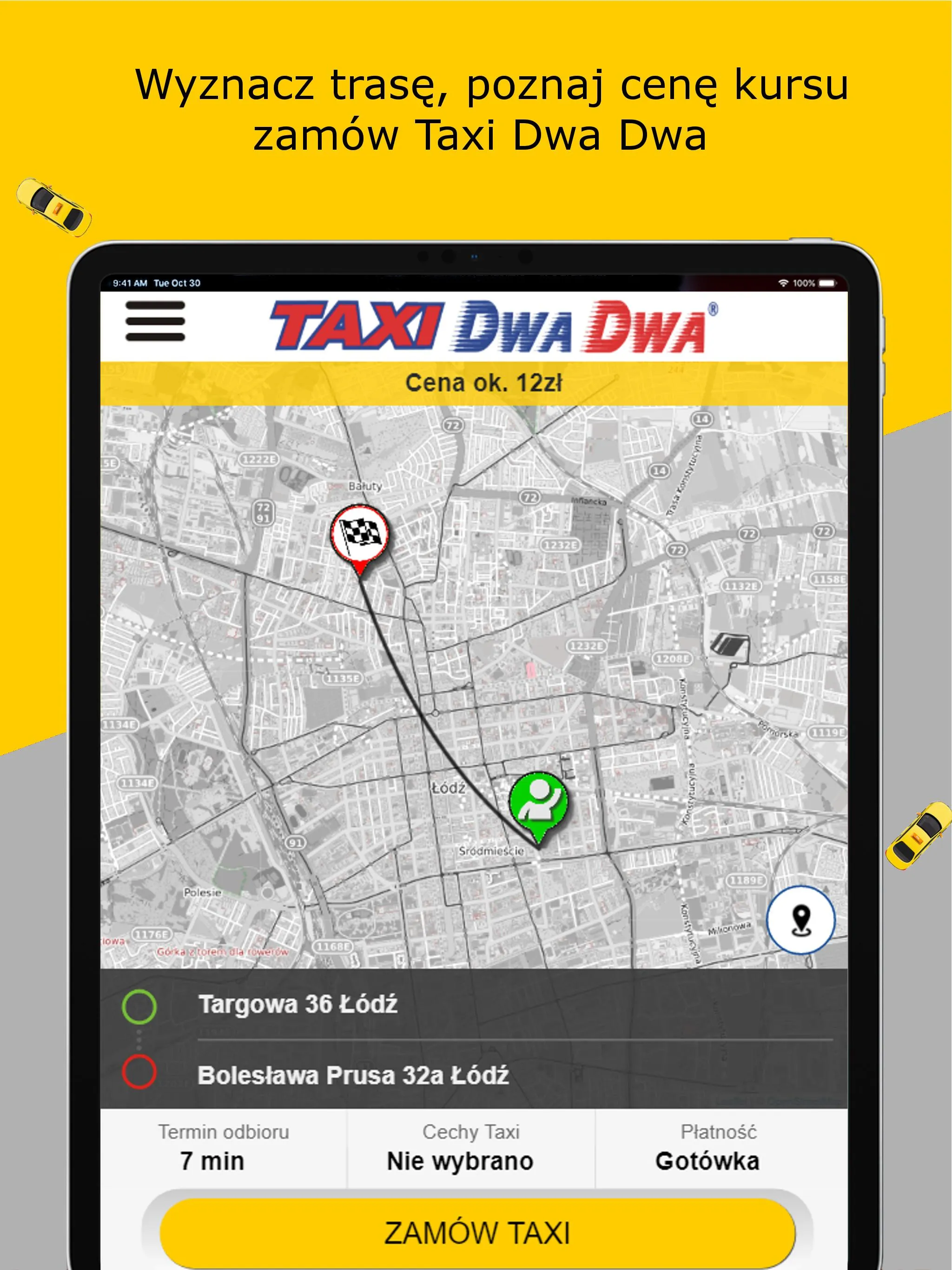 TAXI DWA DWA Łódź 196 22 | Indus Appstore | Screenshot