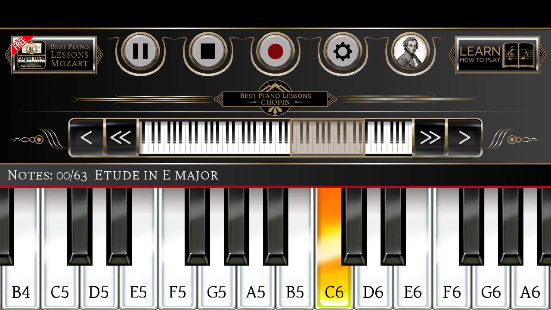 Piano Lessons Chopin | Indus Appstore | Screenshot