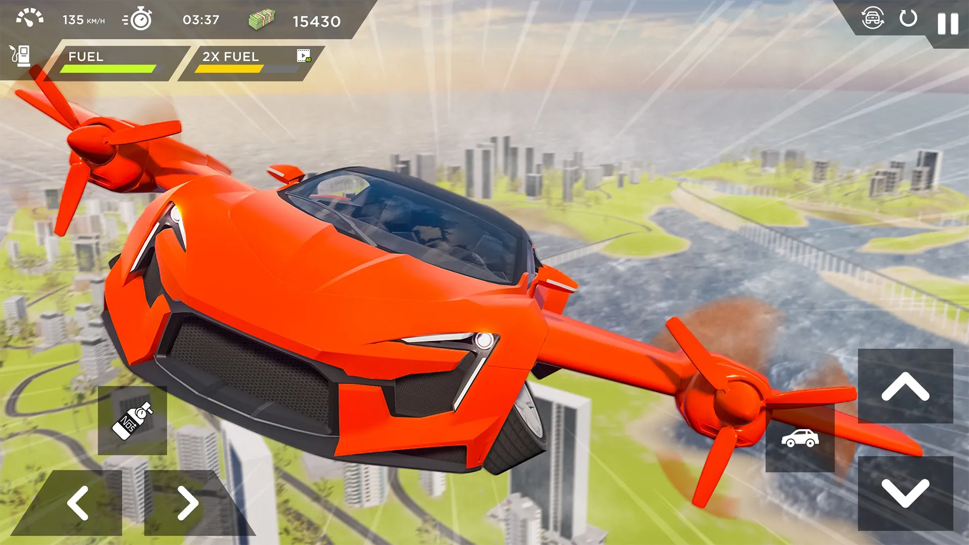 Real Sports Flying Car 3d | Indus Appstore | Screenshot