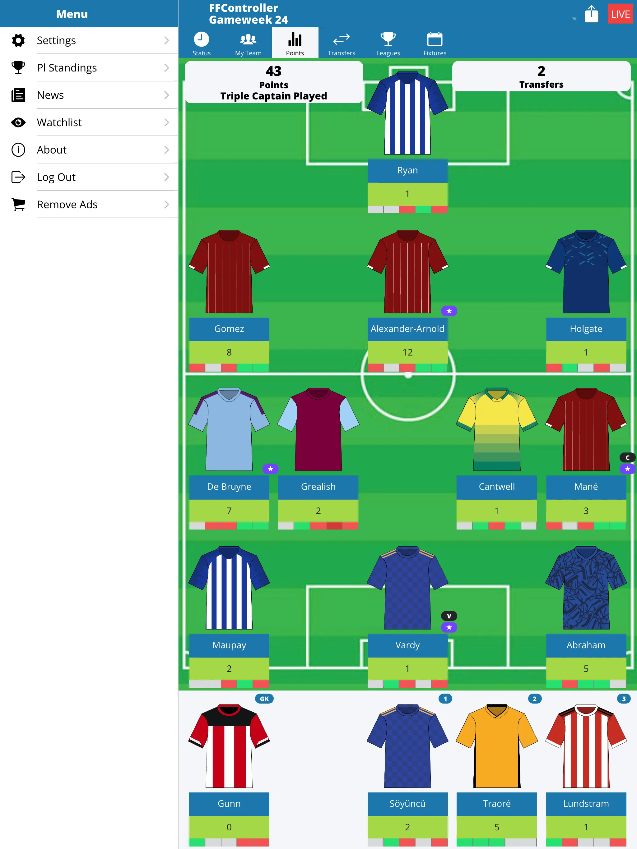 FPL Fantasy Football Control | Indus Appstore | Screenshot