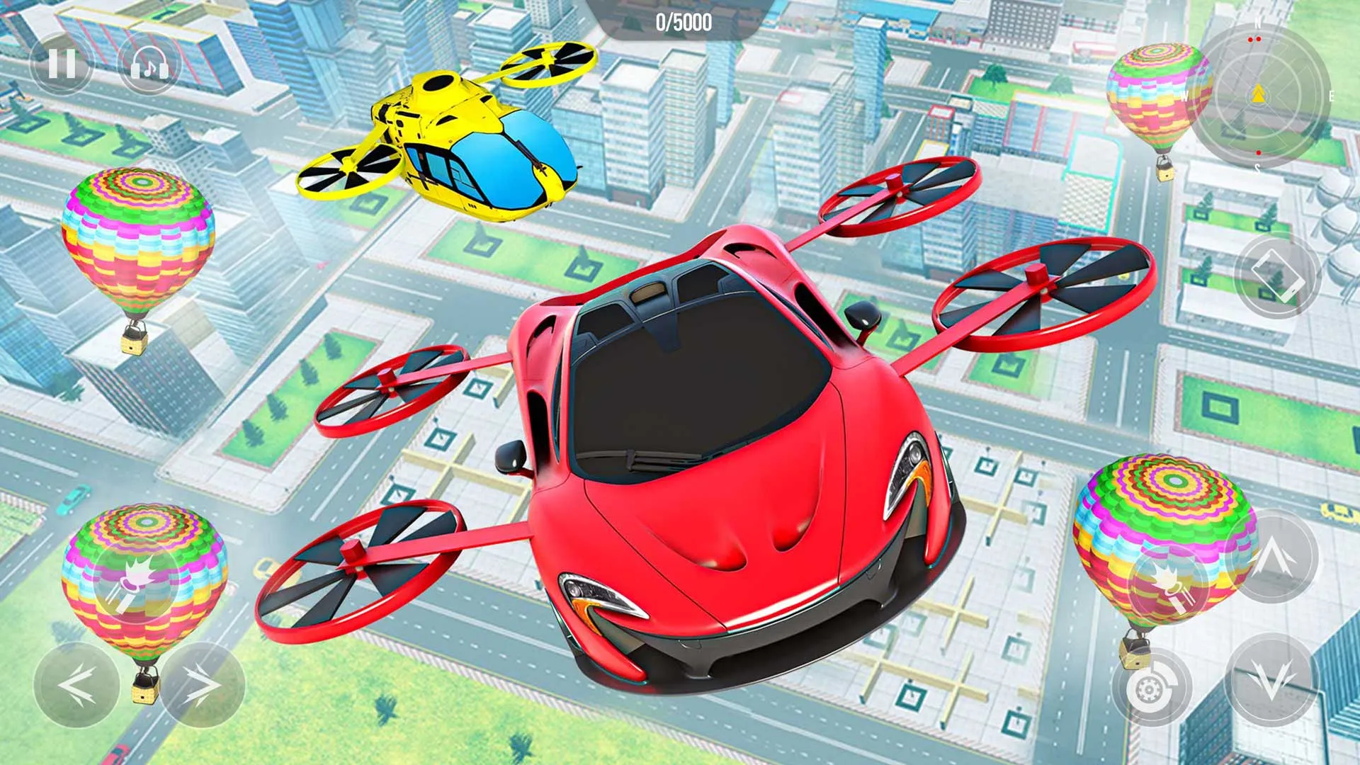 Flying Car Robot Shooting Game | Indus Appstore | Screenshot