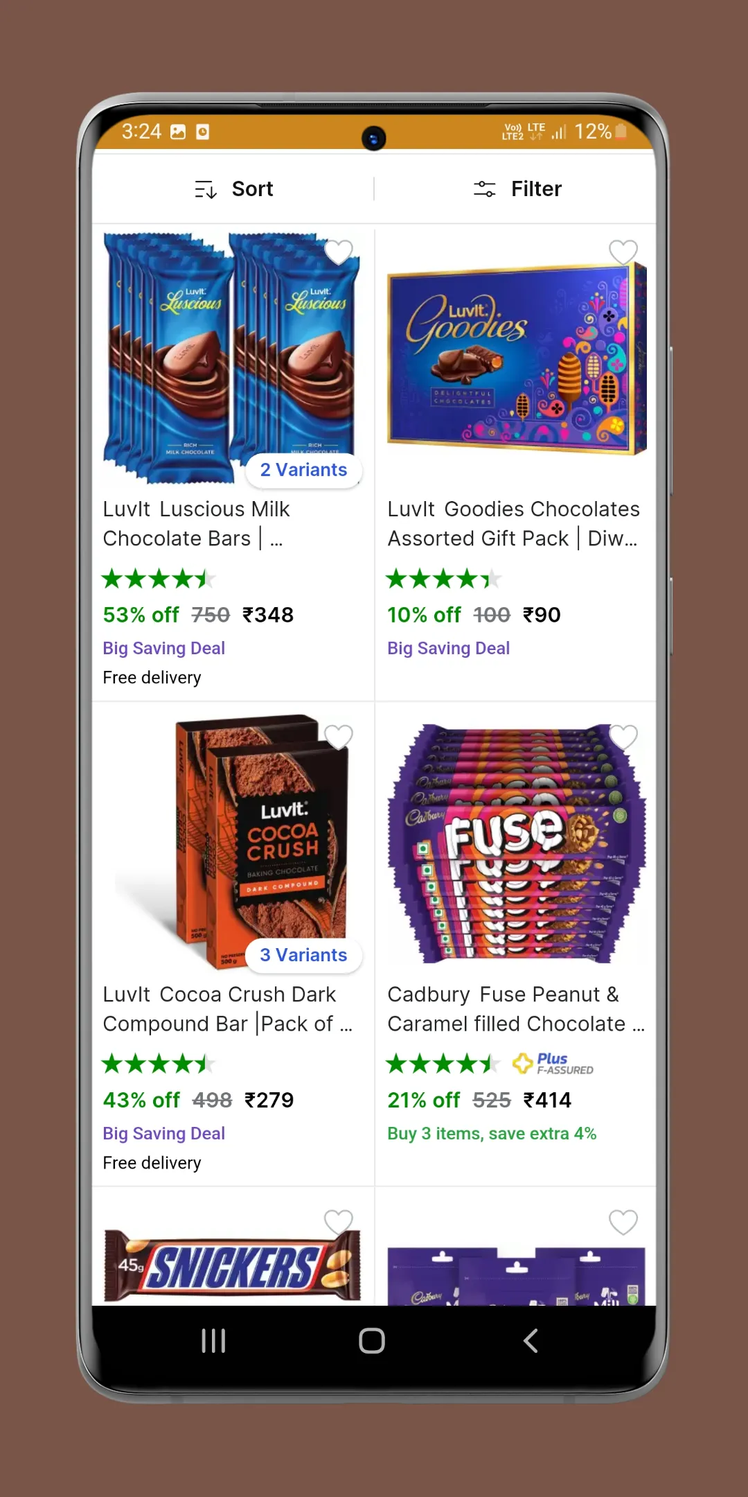 Chocolate Online Shopping App | Indus Appstore | Screenshot