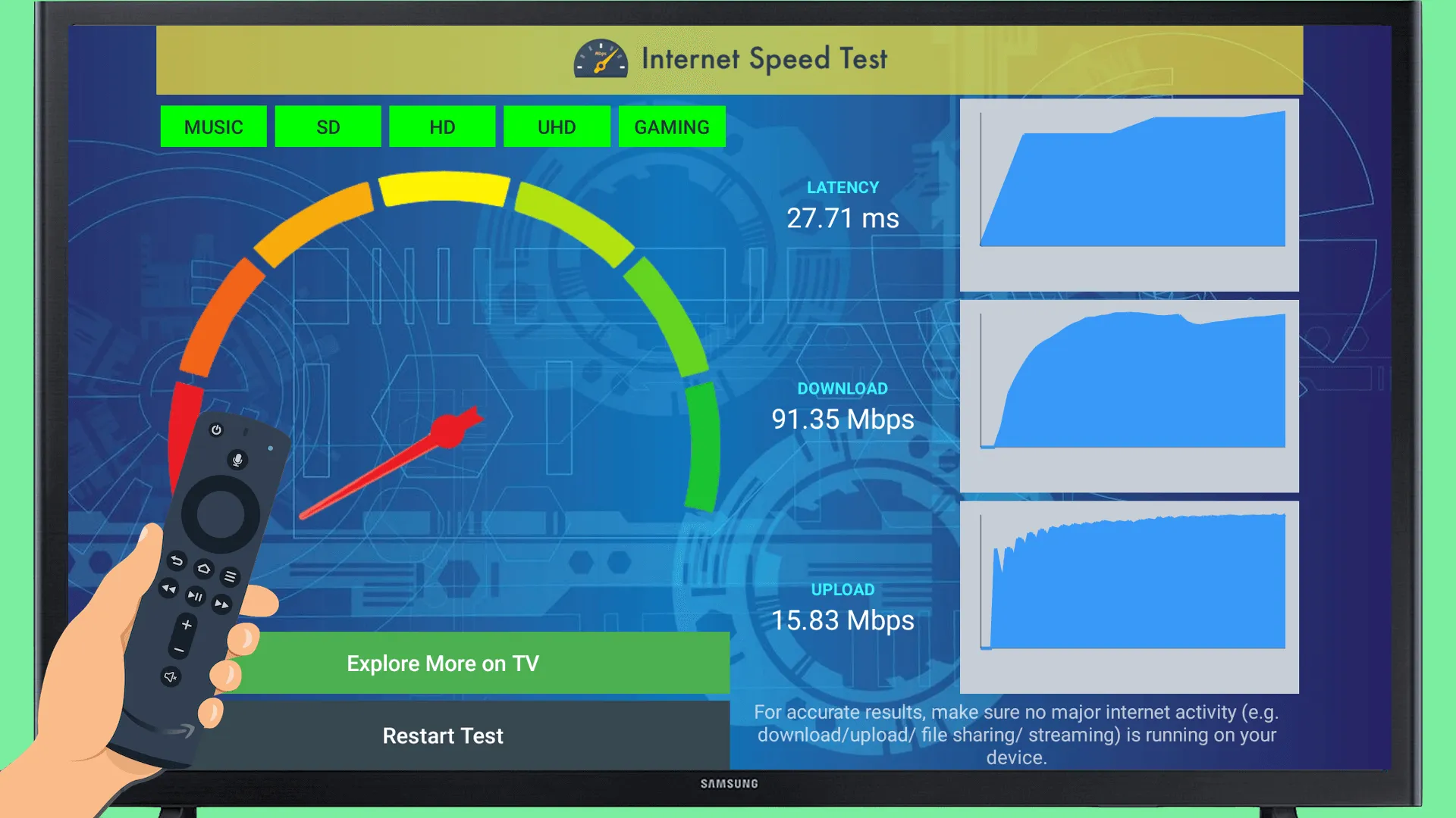 Network Speed Test - TV, Phone | Indus Appstore | Screenshot