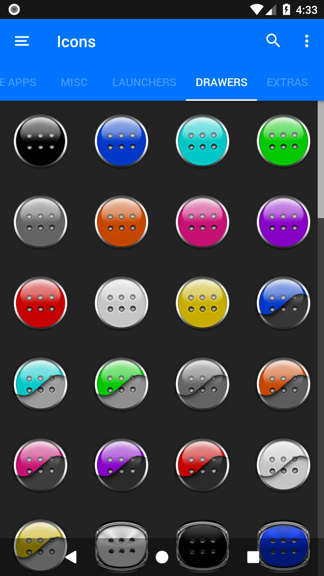 Gray and Black Icon Pack | Indus Appstore | Screenshot