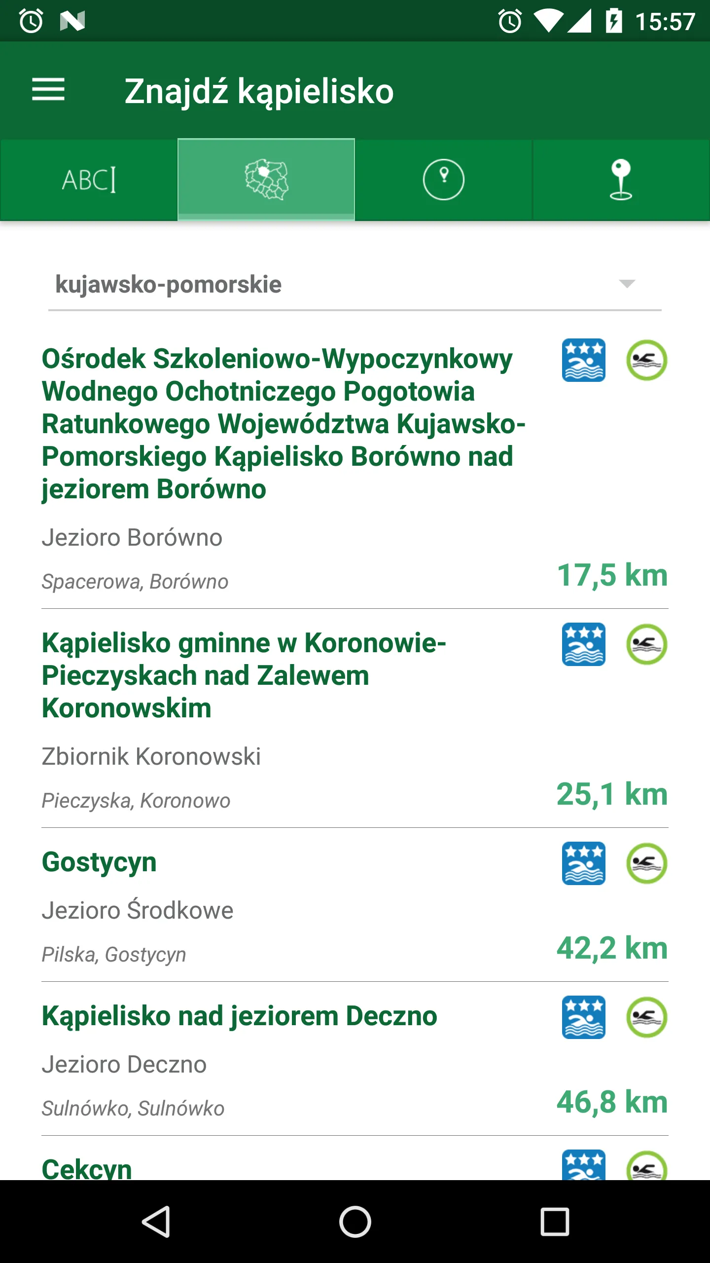 Bezpieczne Kąpieliska | Indus Appstore | Screenshot