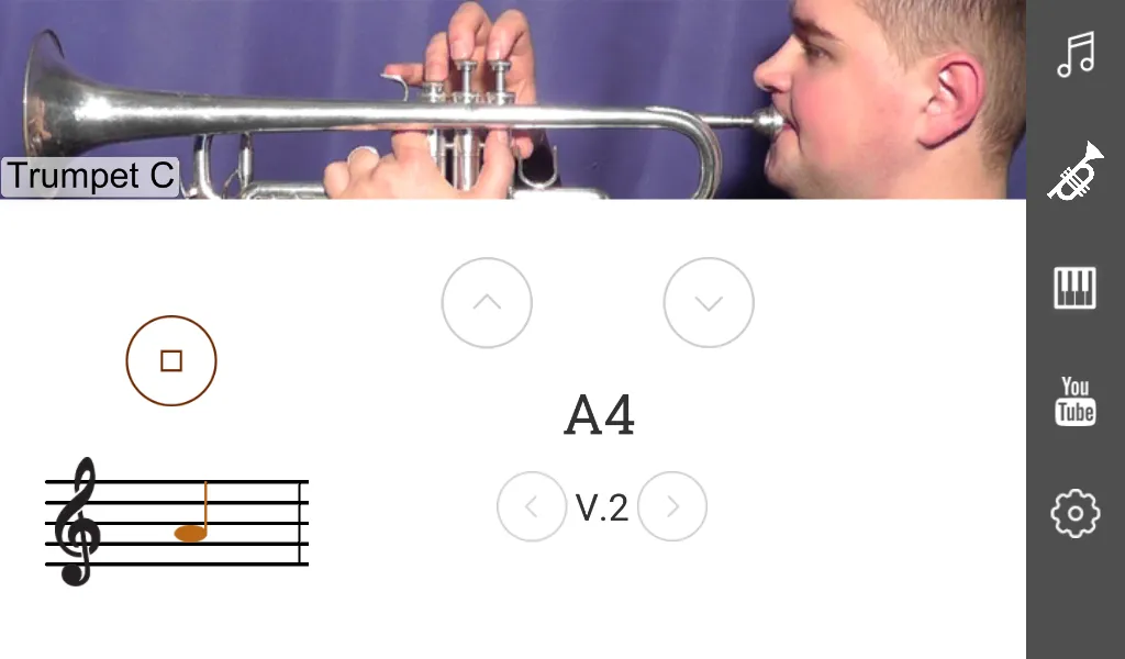 2D Trumpet Fingering Chart | Indus Appstore | Screenshot