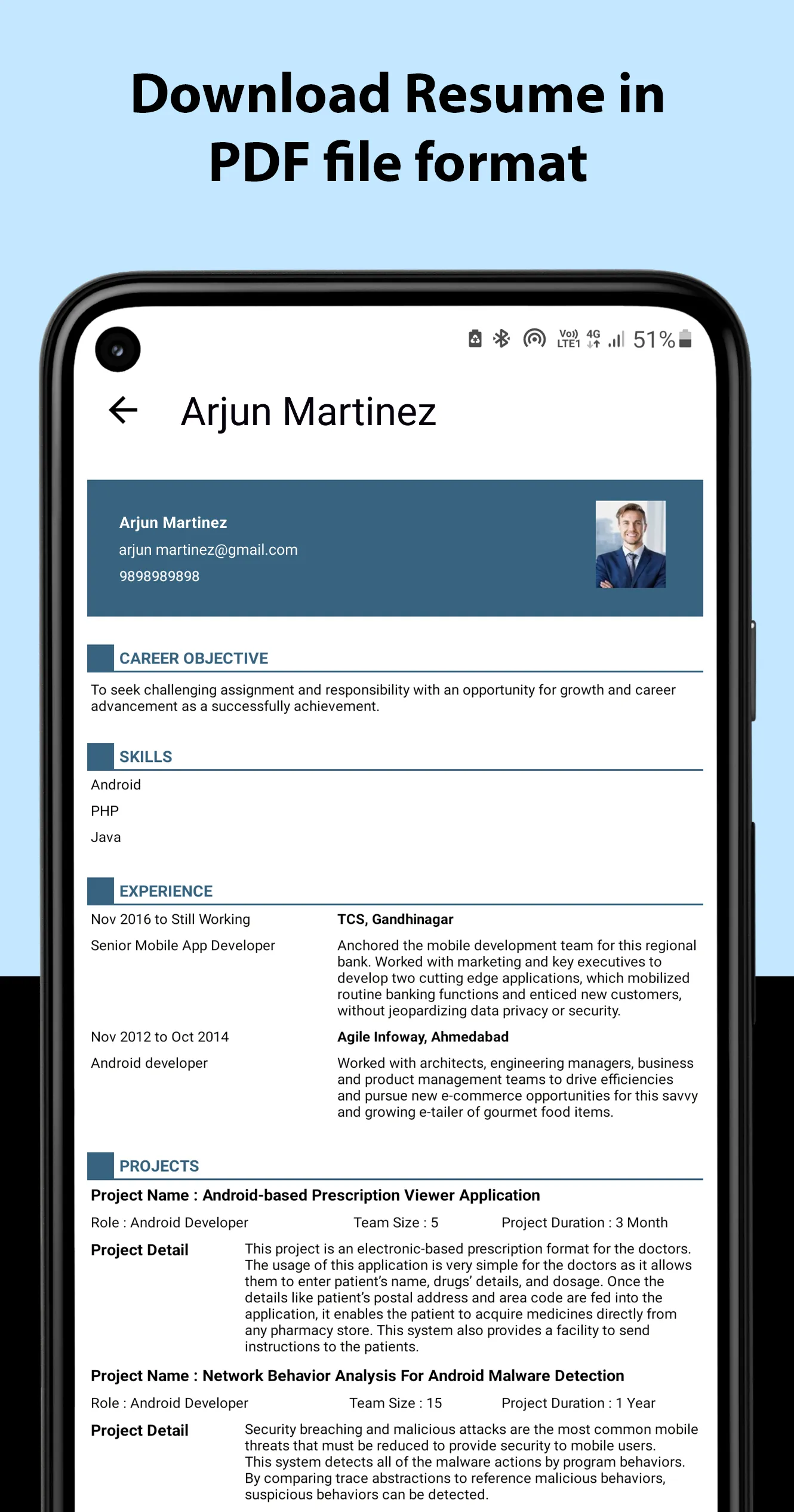 Resume Builder - CV Maker | Indus Appstore | Screenshot