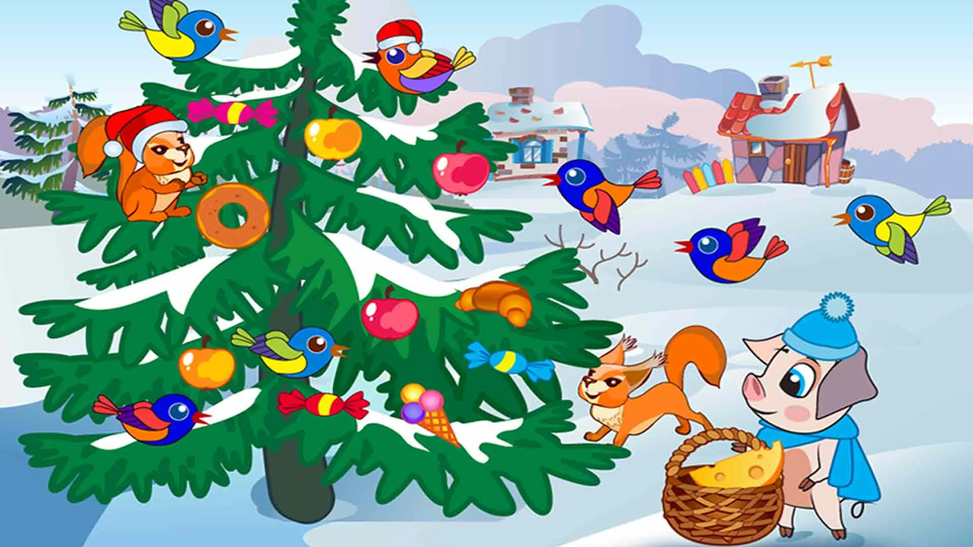 Three Little Pigs Xmas Story | Indus Appstore | Screenshot