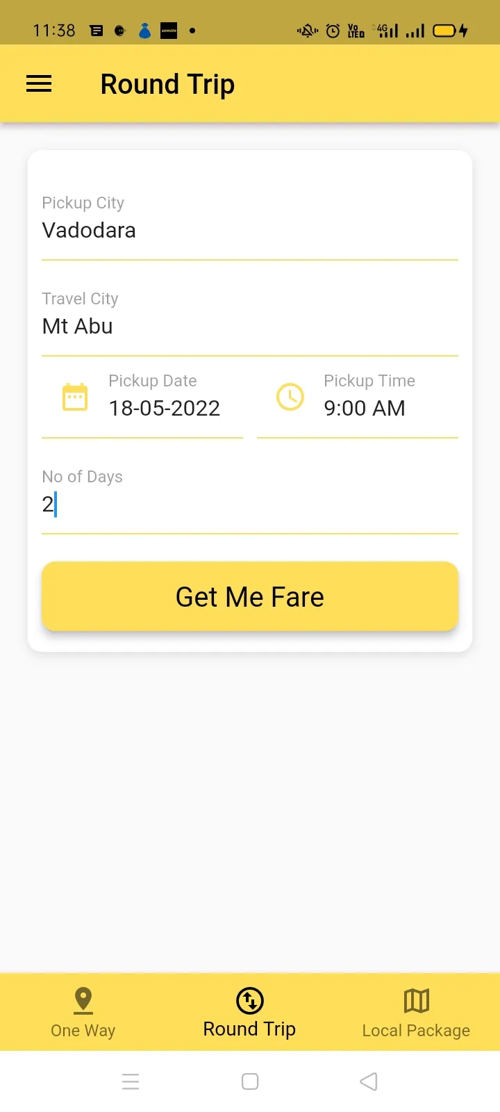 Yellow Cab India | Indus Appstore | Screenshot