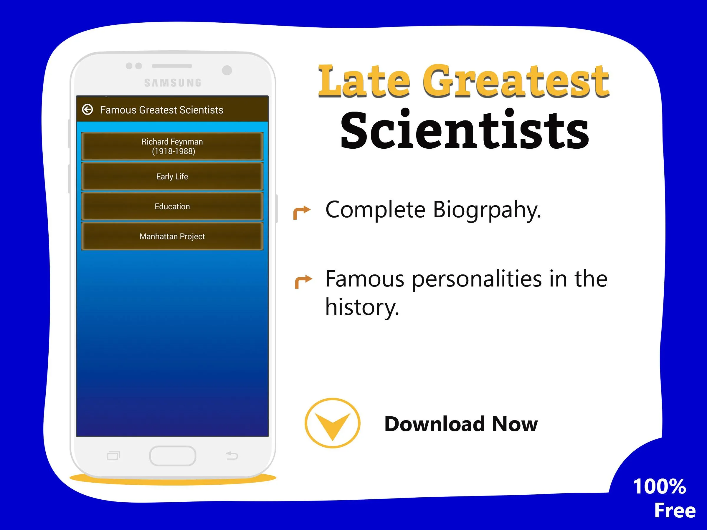 Biography of famous Scientists | Indus Appstore | Screenshot