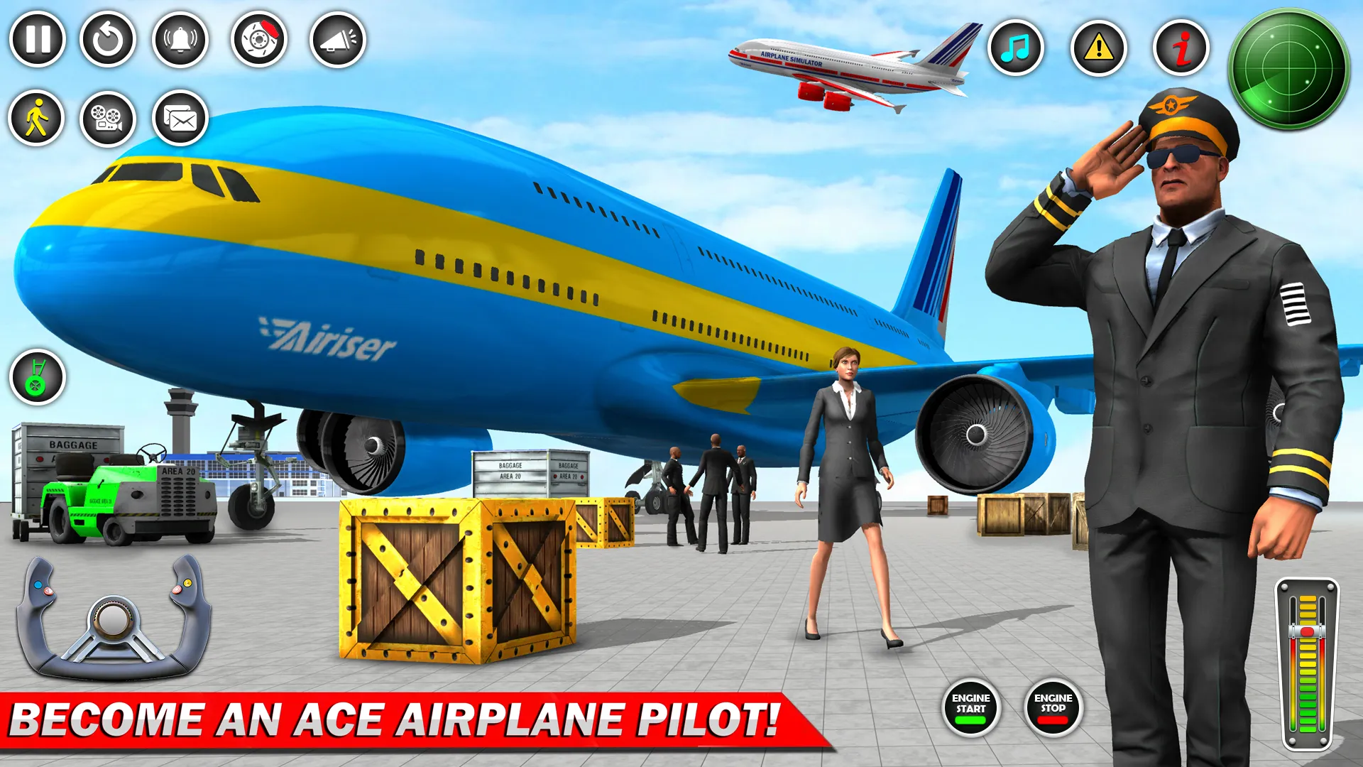 Airplane Games: Flight Sim 3D | Indus Appstore | Screenshot